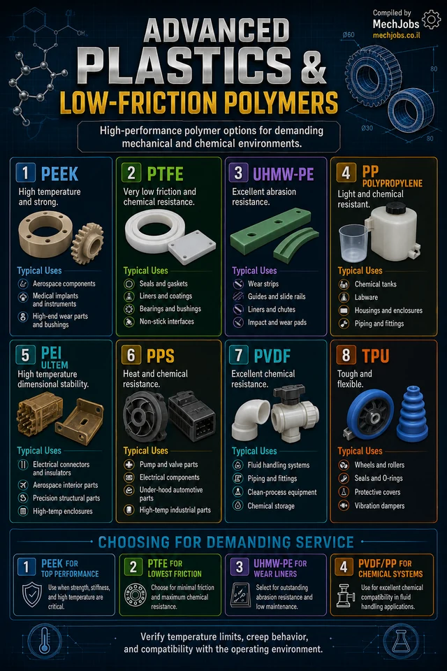 Advanced Plastics & Low-Friction Polymers — High-Performance Material Options