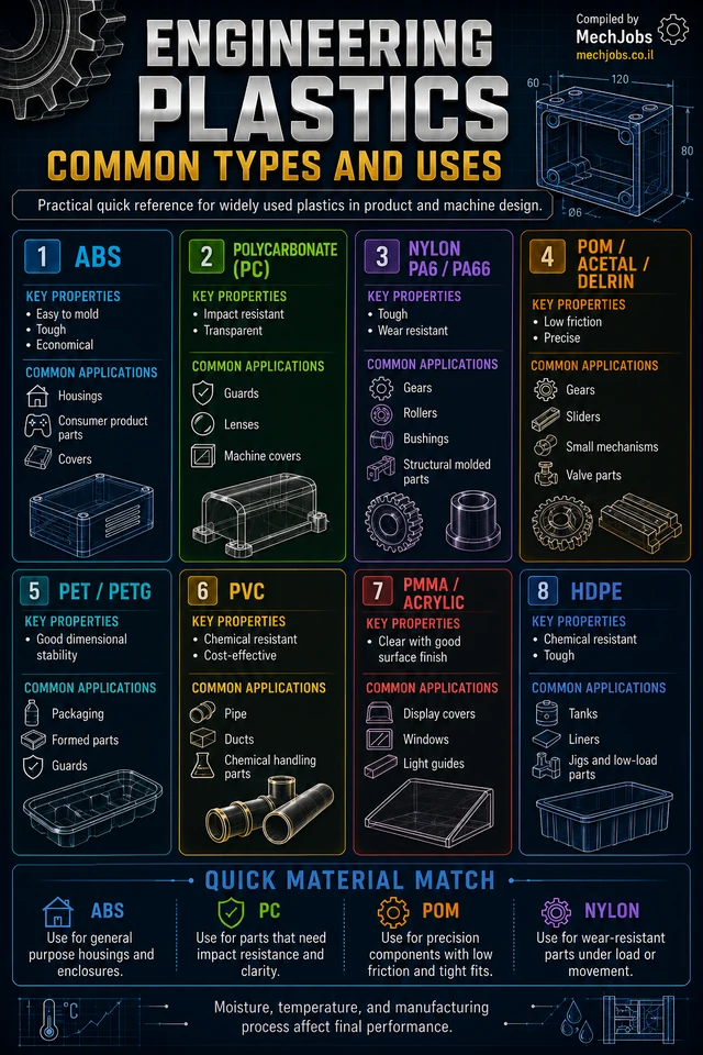 Engineering Plastics — Common Types & Uses