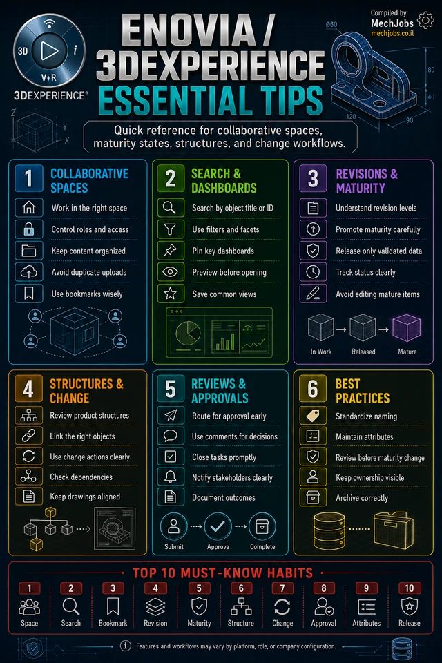 ENOVIA / 3DEXPERIENCE — Essential Tips