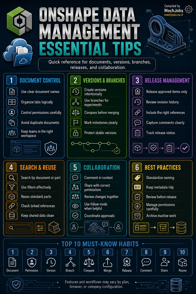Onshape Data Management — Essential Tips